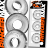 Oxballs Lot de 3 Cockrings Ringer Max 20 mm Transparents